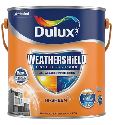 Dulux Weathershield Protect Dustproof Hi-Sheen